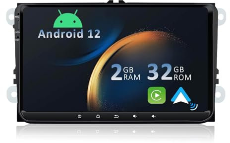 YUNTX Android 12 Autoradio Compatible Avec VW Passat/Golf/Skoda/Seat - GPS 2 Din - Caméra arrière et Canbus GRATUITES - 9 Zoll - Soutien DAB+ /Commande au Volant / 4G / WiFi/Bluetooth/Mirrorlink