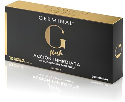 Germinal - Sérum Facial Antiarrugas | 10 Ampollas Flash Efecto Lifting Inmediato | Antiedad | Acción Rejuvenecedora | Pieles Maduras | 1,5 ml