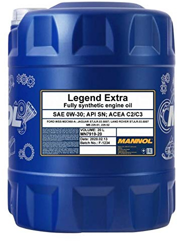 1 x 20 Liter, MANNOL Legend Extra 0W-30 MB 229.51 C3 DPF Motoröl