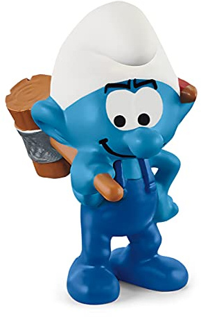 Schleich | Handwerker Schlumpf 20832 | Spielfigur | 4 x 3 x 6 cm | detailgetreue Spielfigur aus dem Film | Geschenk für Jungen und Mädchen