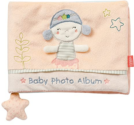 Fehn Fotoalbum Meerjungfrau – zum Entdecken, Forschen & Fühlen | Mit dem Stoff-Fotoalbum spielerisch Gesichter merken und Namen lernen – für Babys und Kleinkinder ab 0 Monaten