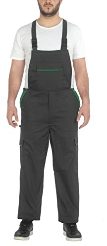 C.B.F. Balducci Group Peto de trabajo con múltibolsillos (L, Gris/Verde)