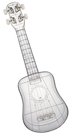 Supvox Ukulele als Saiteninstrument Musikinstrument für Junge Mädchen Leicht zu Spielen aus Umweltfreundlichen Materialien Transparentes Design Zufällige Farbe