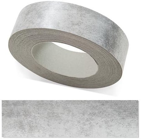 ben+camilla.com Kantenumleimer zum Aufbügeln | Beton 30 mm x 5 m Rolle (glatt matt) | Premium Qualität für professionelle Ergebnisse | Kantenschutz