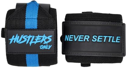 Hustlers Only Handgelenkbandagen zum Gewichtheben zur Unterstützung des Handgelenks zur Linderung von Handgelenkschmerzen. 18-Zoll-Handgelenkbänder für Powerlifting, Krafttraining und Fitnessstudio-Tr