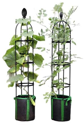 Griglia for piante rampicanti ,Grigliato for Rampicanti ,Traliccio for Piante Giardino, Garden Supporto Decorativo con Traliccio, Traliccio Giardino Con Obelisco,Colonna for Piante Rampicant(31.7x145c