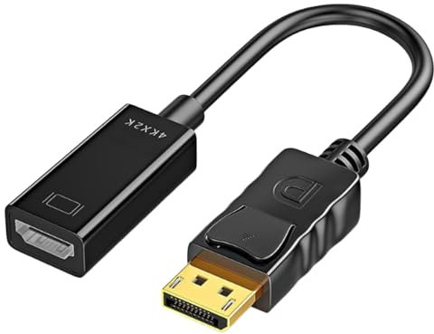 Genérico DisplayPort To Adapter, DisplayPort To VGA Adapter, DisplayPort To DVI Adapter, To DisplayPort Adapter4K DisplayPort Adapter Computer DP Display Port Adapter Laptop Monitor Converter For PC