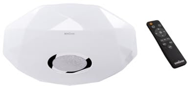 Licht-Erlebnisse Deckenleuchte LED dimmbar D: 39,5 cm IP44 Weiß Farbwechsel Fernbedienung 3090 lm Modern Deckenlampe Badezimmer Badlampe Decke