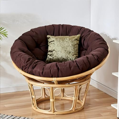 D,120cm,Papasansessel Kissen Gute Belastbarkeit Polster Bodenkissen Für Schwenksessel Rund Papasan Sessel Polyrattan Sessel Dicke Matte Für Den Innen- Und Außenbereich