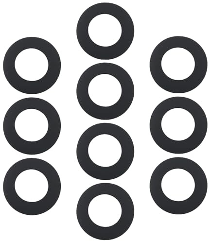eMagTech 10 Stück 1/2 Zoll BSP Unterlegscheibe für Säulenhähne Ersatzscheibe für 22 Mm Mitte aus Nitril Zur Befestigung von Wasserhähnen An Waschbecken