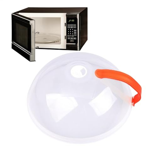 Cubierta transparente para alimentos para microondas, cubierta protectora de salpicaduras de alimentos para horno de microondas, mantiene el horno limpio para evitar salpicaduras de aceite, tapa de