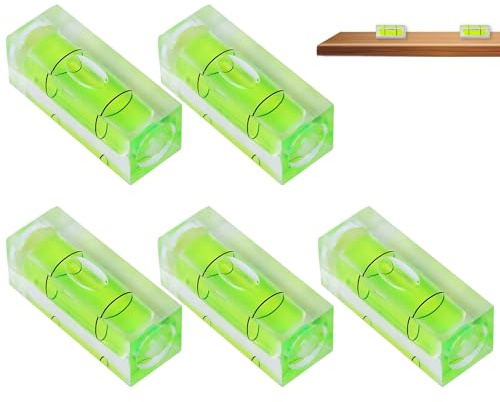 5 Stücke 15 × 15 × 40 Mm Platz Mini Wasserwaage,Libelle Wasserwaage,Kleine Wasserwaage,Wasserwaage Mini,Balance Bubble Small Level,Wasserwaage Libelle Für Camping,Stationäre Bilder Verwendet Werden