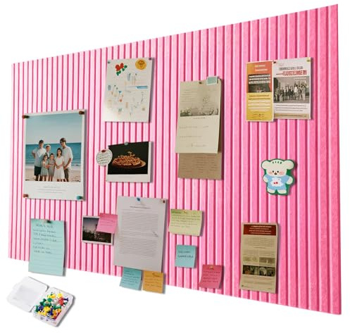 Benutzerdefinierte Pinnwand große Korktafel 40 x 60 cm, dekorative korkwand aus Filz Selbstklebend, Faltbare Fototafel Sichttafel visionboard für Wände in der Schule, zu Hause