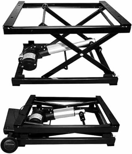 XDRGOOIUY Elektrischer Scherenhubtisch, höhenverstellbar, elektrische Hebebühne, elektrische Scherenhebebühne, elektrischer Hubtisch, elektrischer Esstisch, Couchtisch-Lift