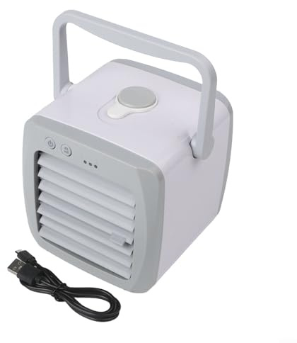 Ventilateur compact alimenté par USB, idéal pour les voitures, le camping et les espaces intérieurs avec une grande capacité d'eau