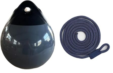 F Fityle Bootsbojenball, Ankerboje, kratzfestes Zubehör, Boote, Fenderball mit 1,5 m Seil für kleine Boote, Markierung Kleiner Segelboote