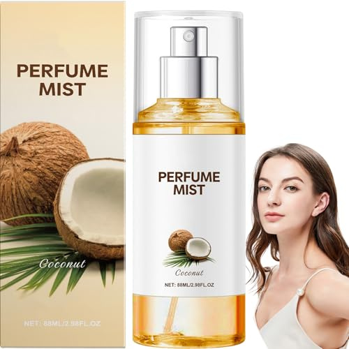 Coco Mujer Perfume Spray Perfume Vainilla Coco Perfume para Cabello y Cuerpo, Perfume de Larga Duración, Spray Corporal Hidratante, Fragancia Diaria, Tamaño de Viaje 88 ml (1pcs)