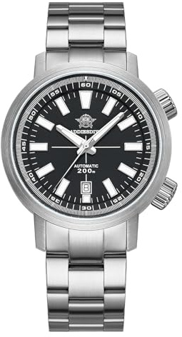 ADDIESDIVE 42mm Reloj de Buceo para Hombre con Bisel Interior Giratorio Movimiento Mecánico 8215 Resistente al Agua 200m Cristal de Zafiro BGW9 Luminoso Reloj analógico de Acero Inoxidable AD2093