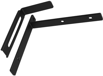 HOODANCOS Staffe Regolabili in Ferro Nero per Fioriere da Balcone e Giardino Supporto Robusto e Versatile per Spazi Esterni e Recinzioni