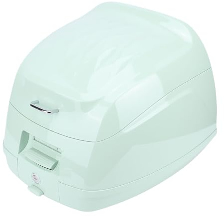 Asixxsix 32L Motorrad-Topcase, Wasserdichter, Abschließbarer Gepäckaufbewahrungskoffer aus ABS-Metall mit Universalbefestigung und 2 Schlüsseln, Retro-Heckbox für Helme Werkzeuge (Green)