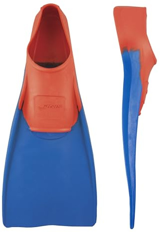 Finis Long Floating Pinne da Nuoto, Unisex Adulto, Blu/Rosso, 37-39