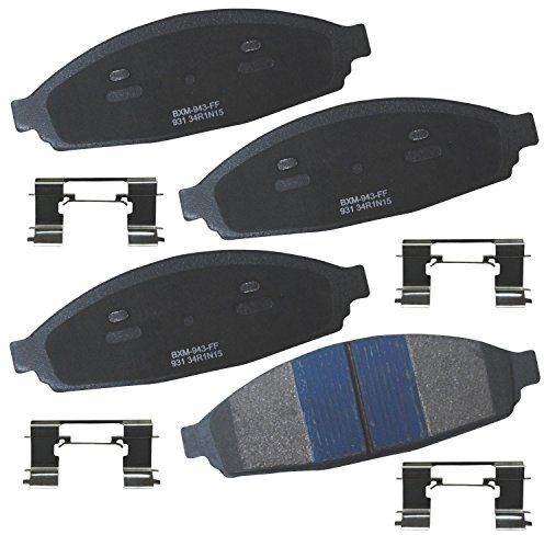 Bendix Premium SBM931 Semi-Metallic Front Brake Pads for Ford Crown Victoria 2011-2003, Grand Marquis 2004-2003, Lincoln Town Car 2011-2003, Mercury Grand Marquis 2011-2003, Marauder 2004-2003