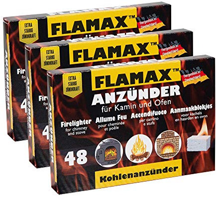 KA Ofenanzünder 144 St Drachenfeuer Kamin Anzünder Anzündwürfel G Wachs unflavored Stift, Würfel Feueranzünder