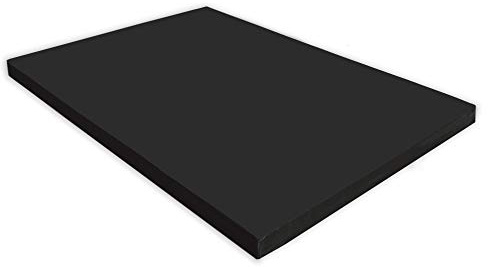 NiroSport Turnmatte 150 x 100 x 8 cm Gymnastikmatte Fitnessmatte Sportmatte Trainingsmatte Weichbodenmatte wasserdicht (Schwarz)