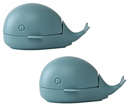 BESTonZON 2ST Kreative Kleiner Wal Waschen von Kleidung Schuhe W?scher B¨¹rsten/Waschbecken Form Seifenschale f¨¹r Bad K¨¹chenzubeh?r