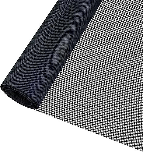Fliegengitter Gewebe 150x100cm Insektenschutz Fiberglas Insektenschutz zum Anbringen an Klappfenster Schwarz