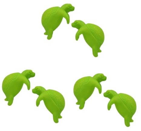 TOPBATHY 6pièces Infuseurs à Thé Silicone Forme De Tortue Filtres Animaux Pour Thé Outils De Cuisine Amusants Vert