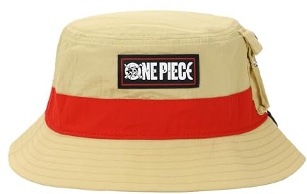 Bioworld One Piece Live Action Chapeau de paille pour adulte Marron clair avec poche latérale