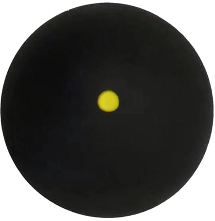 bolas de squash de un solo punto, pelotas de squash deportivas - Pelota de squash de competición deportiva de goma con un solo punto amarillo,Equipo de squash, pelotas de raqueta, fácil control de la