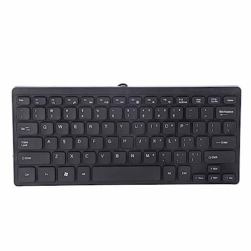 Saluaqui Mini USB Keyboard, Laptop Keyboard Small Wired Keyboard Multimedia Kaypad Mini Keyboard USB Wired Portable Laptop Accessories K1000