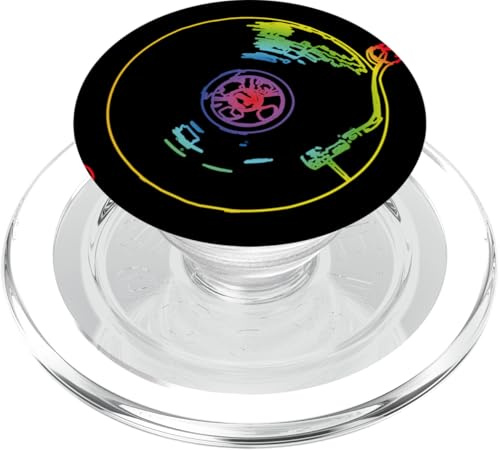 Tocadiscos retro vintage boceto DJ PopSockets PopGrip para MagSafe