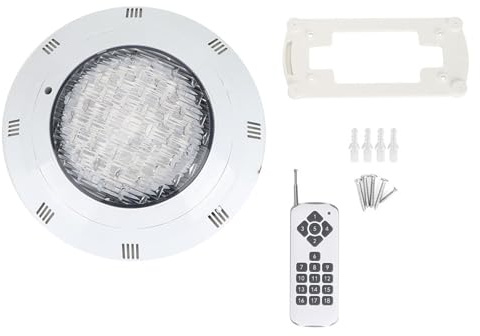 NOENNULL AC12V 72W 360LED Wasserdichte Poolleuchte, Mehrfarbige RGB-Unterwasserlampe mit Fernbedienung