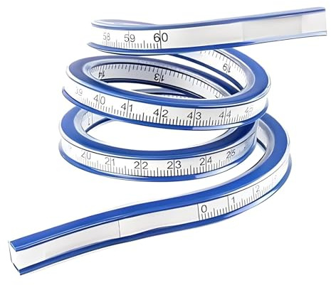 Regla curva, regla curva, regla de sastre, regla flexible, regla de costura, regla de costura, regla flexible para dibujar gráficos, ingenieros y diseños de vestidos