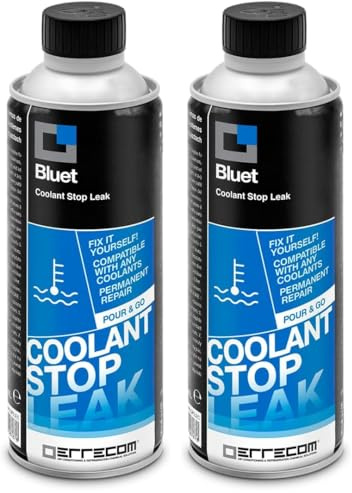ERRECOM Bluet, Stop-fuites pour résoudre Les fuites de Liquide du Radiateur et des Systèmes de Refroidissement des Véhicules et des Motocycles, Bouteille de 250 ML
