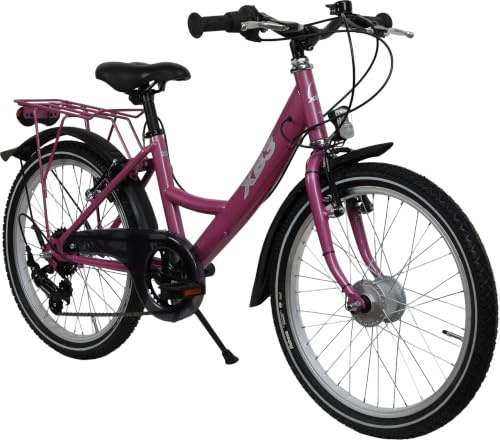 XB3 Kinderfahrrad 20 Zoll 6-Gang Nabendynamo StVZO Rosa