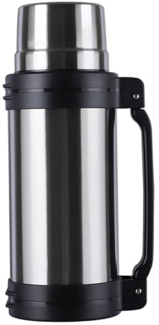 2L aislado - botella de agua a prueba de fugas de acero inoxidable con taza con asa, portátil frío caliente