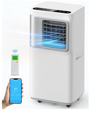 16000 BTU Portable Air Conditioners for Large Room up to 730 sq.ft 5-in-1 Smart AC Unit with WiFi APP/Remote Control, Fast Cooling, Dehumidifier, Quiet Sleep Mode, Window Kit Included