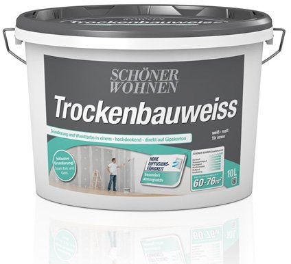 Schöner Wohnen 10 Liter Trockenbauweiss matt