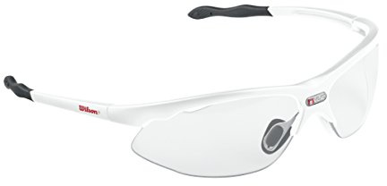 WILSON Nvue - Occhiali protettivi da racquetball, colore: bianco