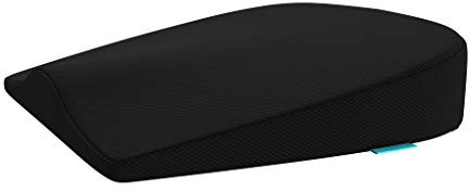 bonmedico – Cojín para Silla Ergonómico y de Gel, Antideslizante y Lavable – Cojín para Oficina, Coche o Suelo, Espuma Viscoelástica con Asa de Transporte (41x39x9 cm,Negro)