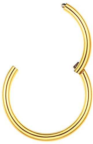 PROSTEEL Nasenpiercing Ohrpiercing 20G/18G Chirurgenstahl Universal Piercing für Nase Septum Ohr Helix Tragus Edelstahl/18k vergoldet 6/7/8/9/10mm Piercing Schmuck für Männer Frauen