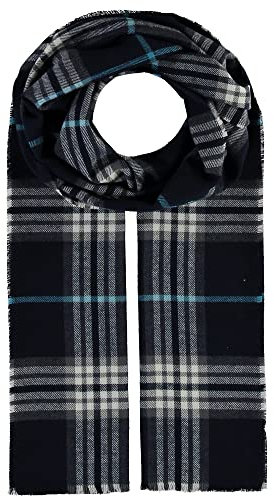 Giorgio Rimaldi® Schal Herren Kariert - Wärmend & Hautfreundlich - Weicher Als Kaschmir - Ideales Winter Accessoire - Made In Germany - 30x180cm Navy