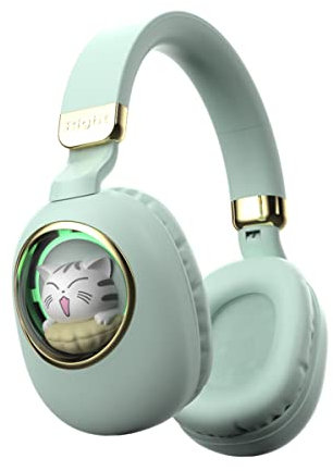 Bluetooth Kopfhörer Kinder Over Ear Wired mit Mikrofon für Schule Wireless Jungen Mädchen Noise Cancelling auf Ohr Bluetooth Headphones Kinder Headsets für iPad Kindle Handy PC Tablet Flugzeug Reisen