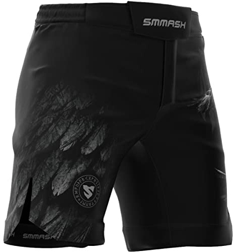 SMMASH MMA Shorts Herren Thaibox Muay Thai Hose Boxhose Sporthose Trainingsshorts Atmungsaktiv Kletterverschluss Abriebfest Ultraleicht