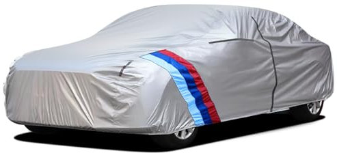 Asasytal Telo Copriauto 210D Oxford Copertura Completi con cerniera per Portiera Lato Conducente e Cura Interna del Cotone, Protezione UV Impermeabile e traspirante Misura Berline, L450~475cm