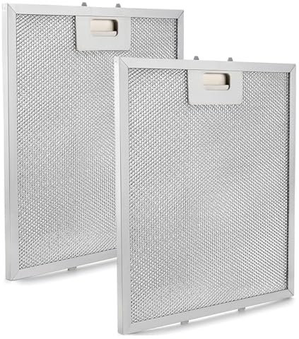 Universal Cooker Hood Filters - 2Pcs, Cut To Size 320 x 260mm, Grease Filters for Leading Brand Extractor Fans